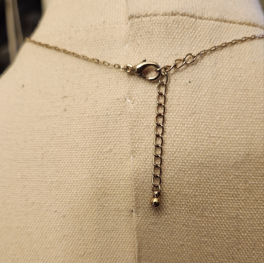 Hamsa Hand Evil Eye Horseshoe Peace Sign Necklace - Picture 9 of 14